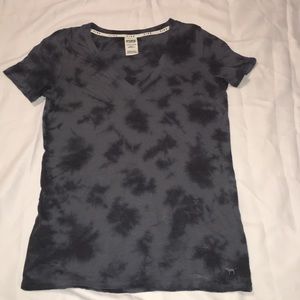 PINK tie dye v neck